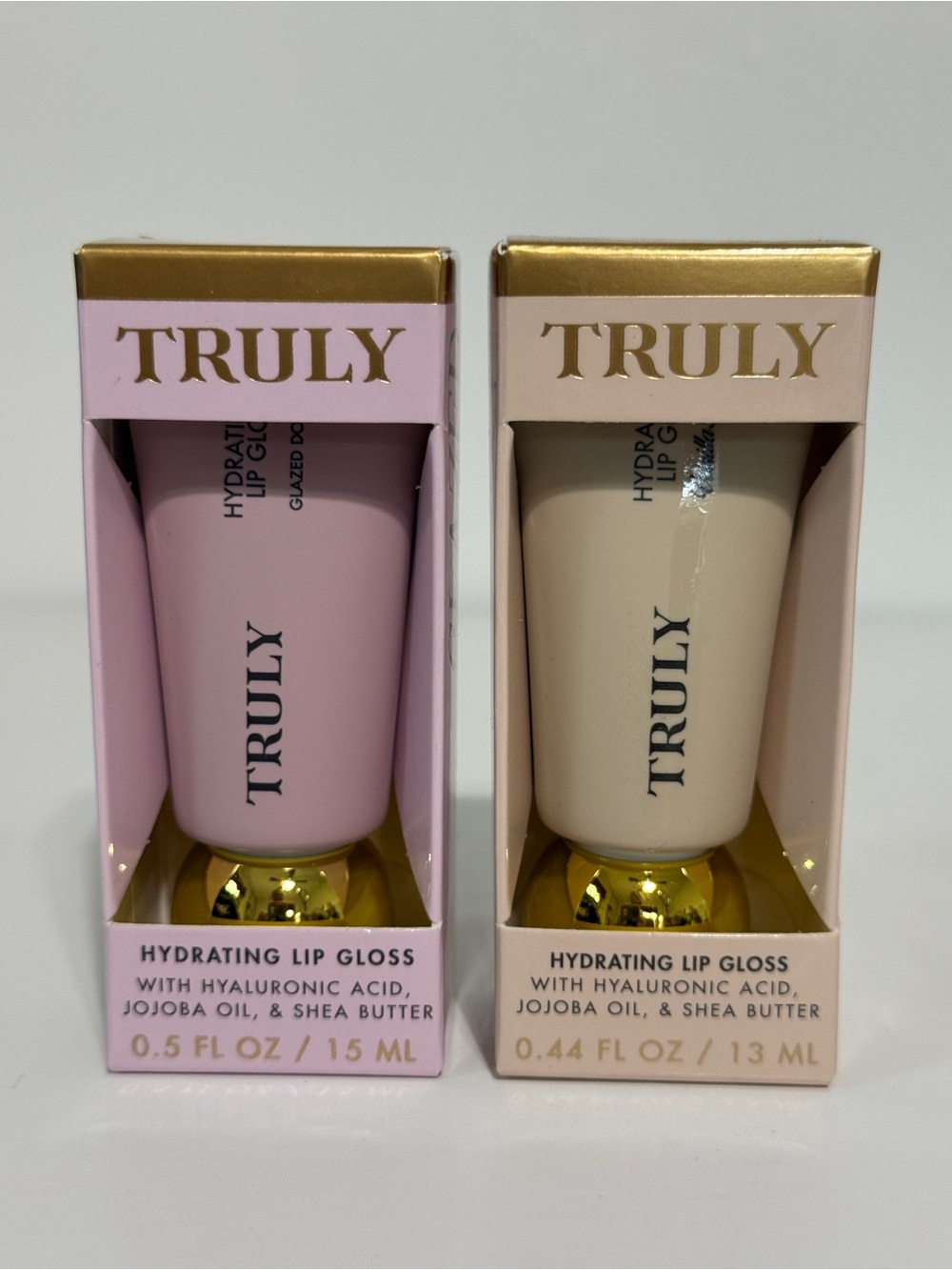 TRULY Hydrating Lip Gloss - Glazed Donut & Vanilla Baby .44 fl oz